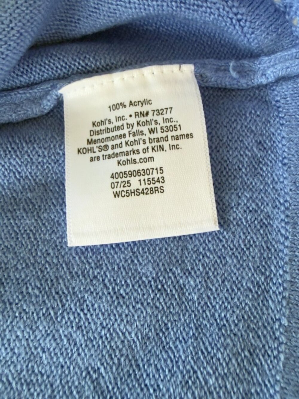 Croft Barrow NWT Blue Henley Long Sleeve Top Button Placket Women's Size L Kohls - Picture 12 of 14